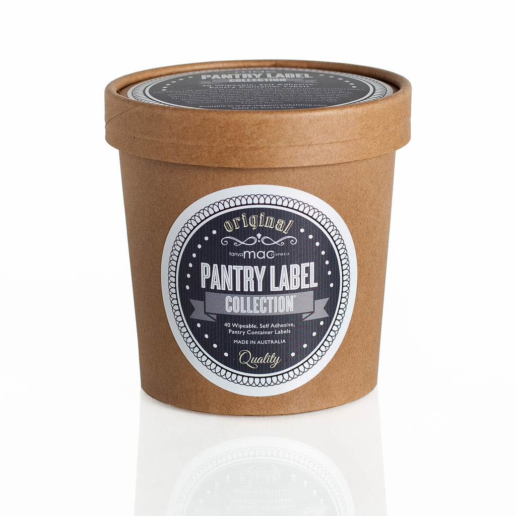 RETRO PANTRY LABEL COLLECTION RECYCLABLE PACKAGING