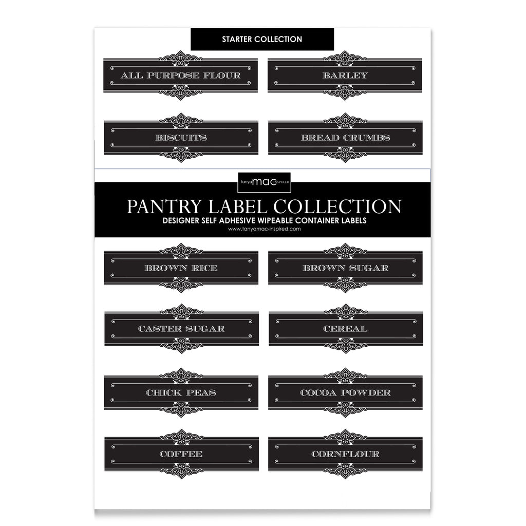 CLASSIC PANTRY LABEL COLLECTION - SHEETS